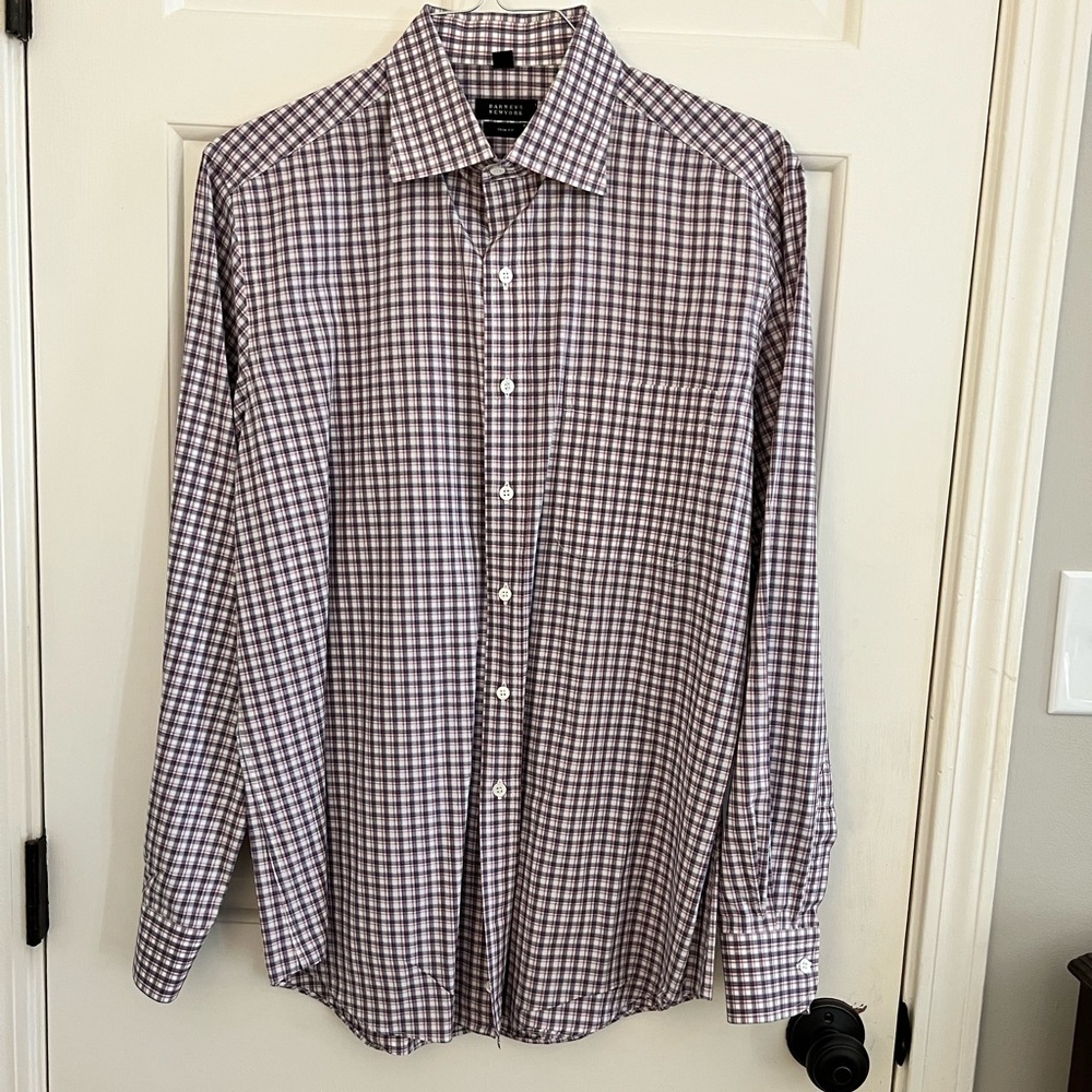 Barney’s New York Men’s dress shirt size Large trim fit